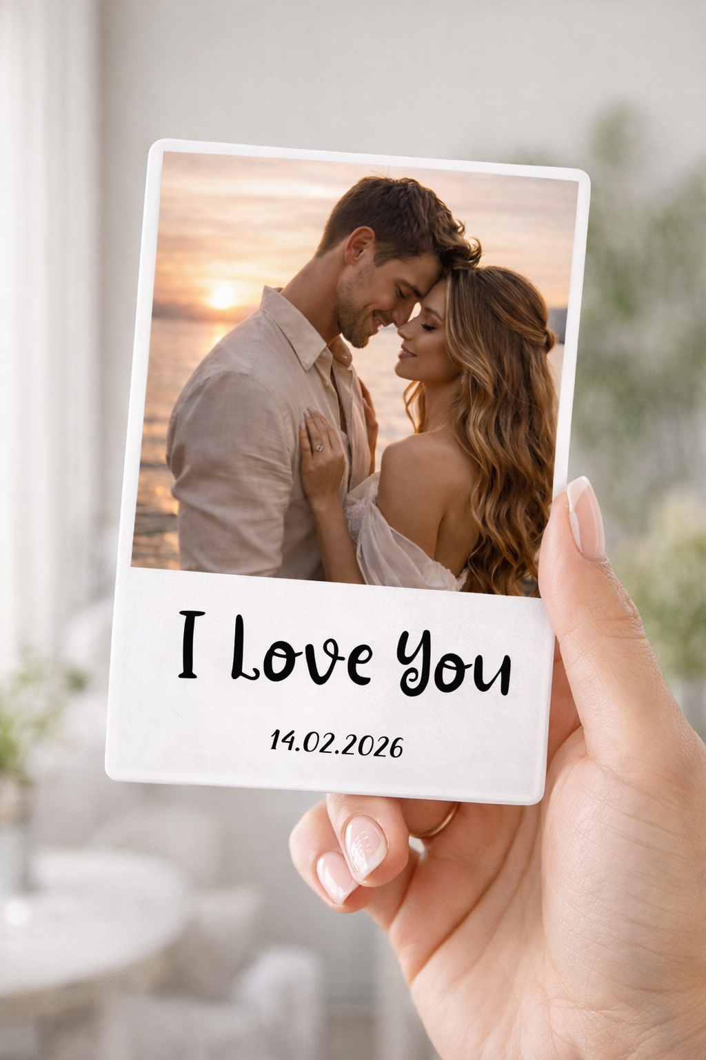Personalised I Love You Photo Magnet (130 x 90 mm) UK