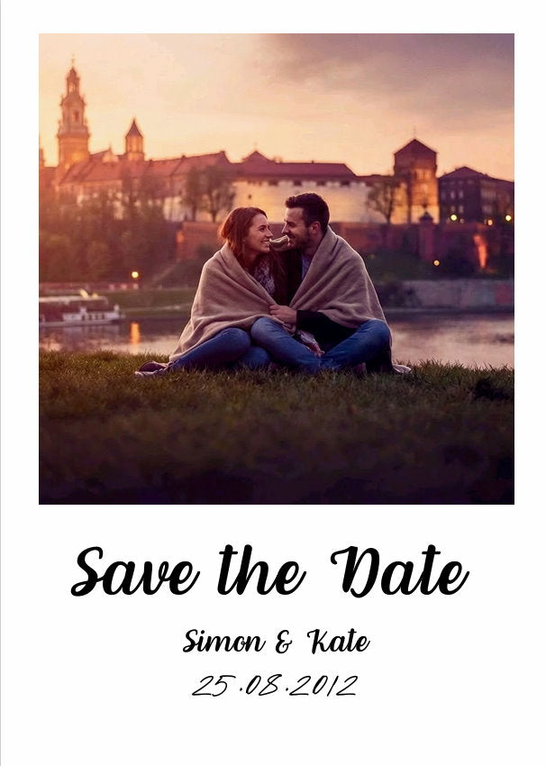Personalised Save The Date Photo Magnet (130 x 90 mm) UK