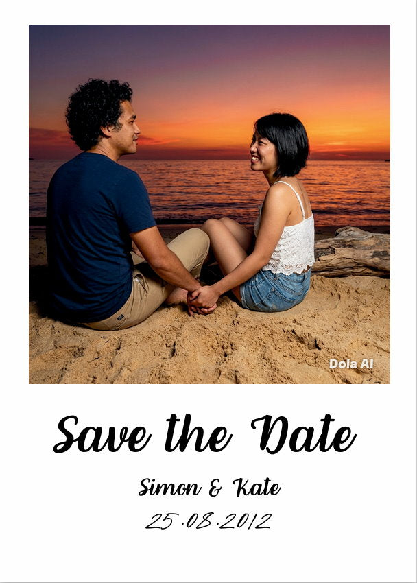 Personalised Save The Date Photo Magnet (130 x 90 mm) UK