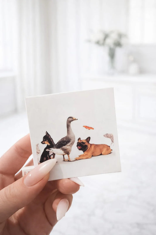 50x50mm Personalised Square Photo Magnet UK