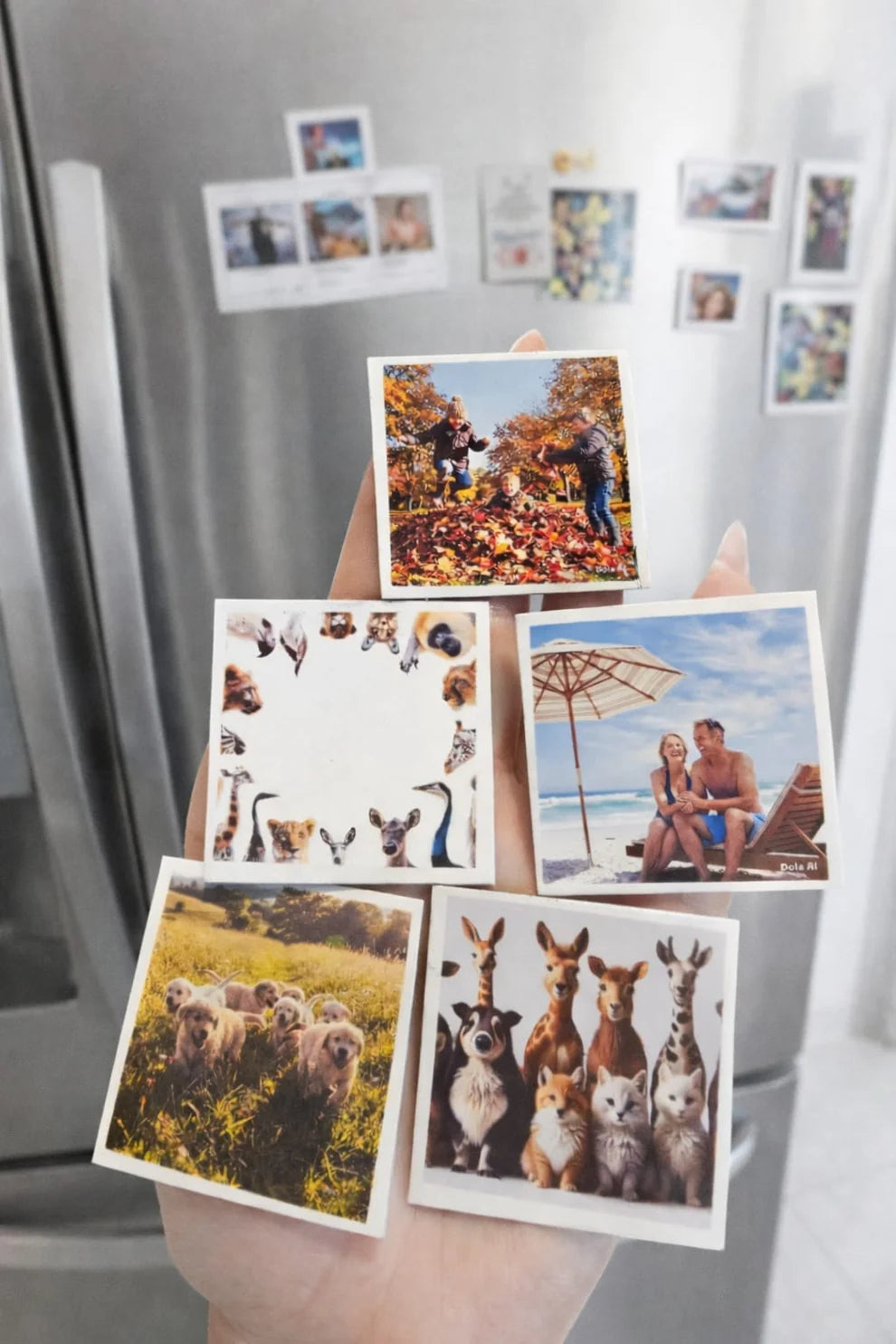 50x50mm Personalised Square Photo Magnet UK
