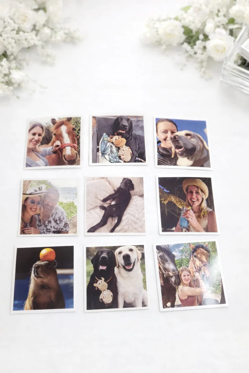 70x70mm Personalised Square Photo Magnet UK
