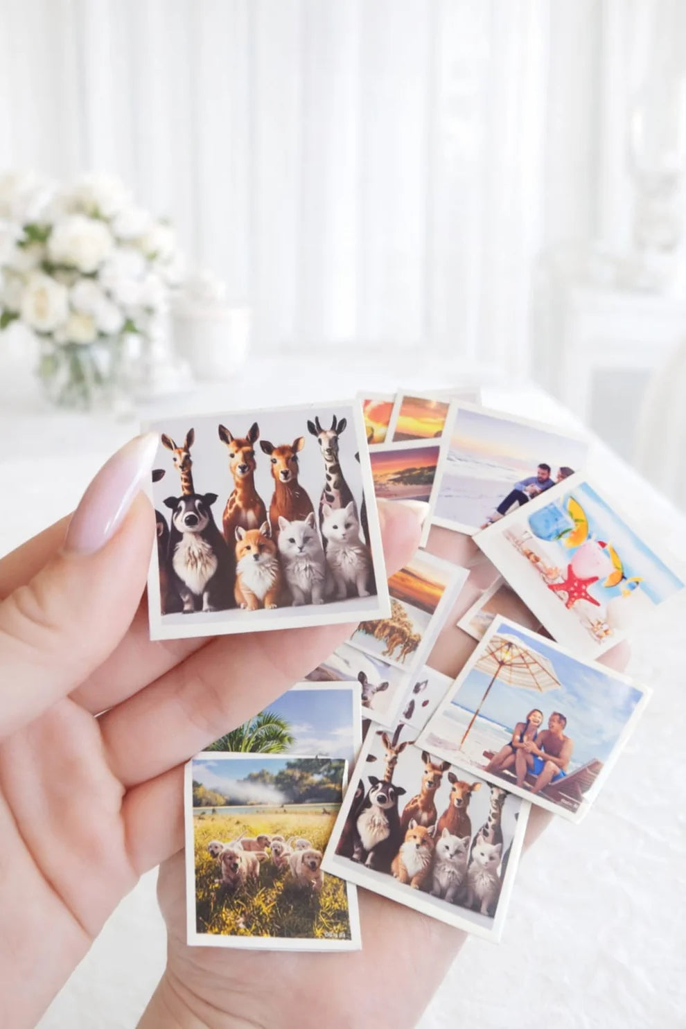 50x50mm Personalised Square Photo Magnet UK