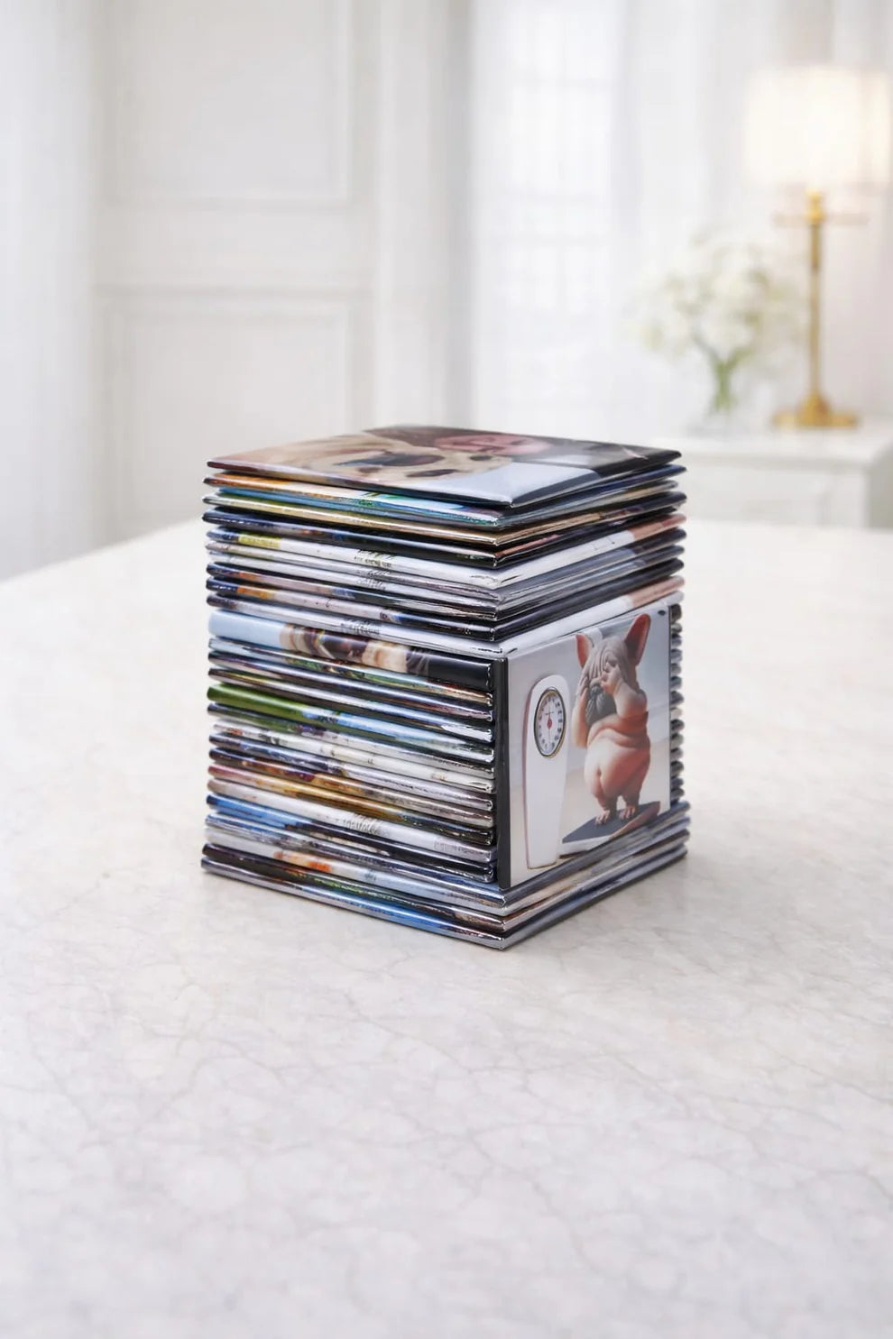 80x53mm Personalised Premium Structured Fridge Magnet UK