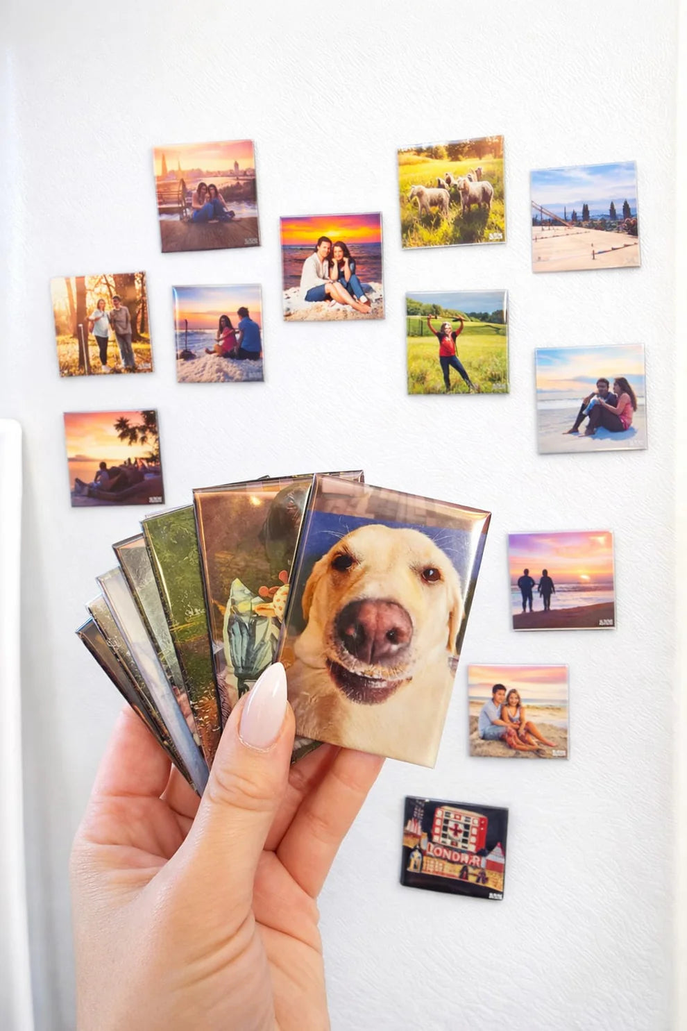 80x53mm Personalised Premium Structured Fridge Magnet UK
