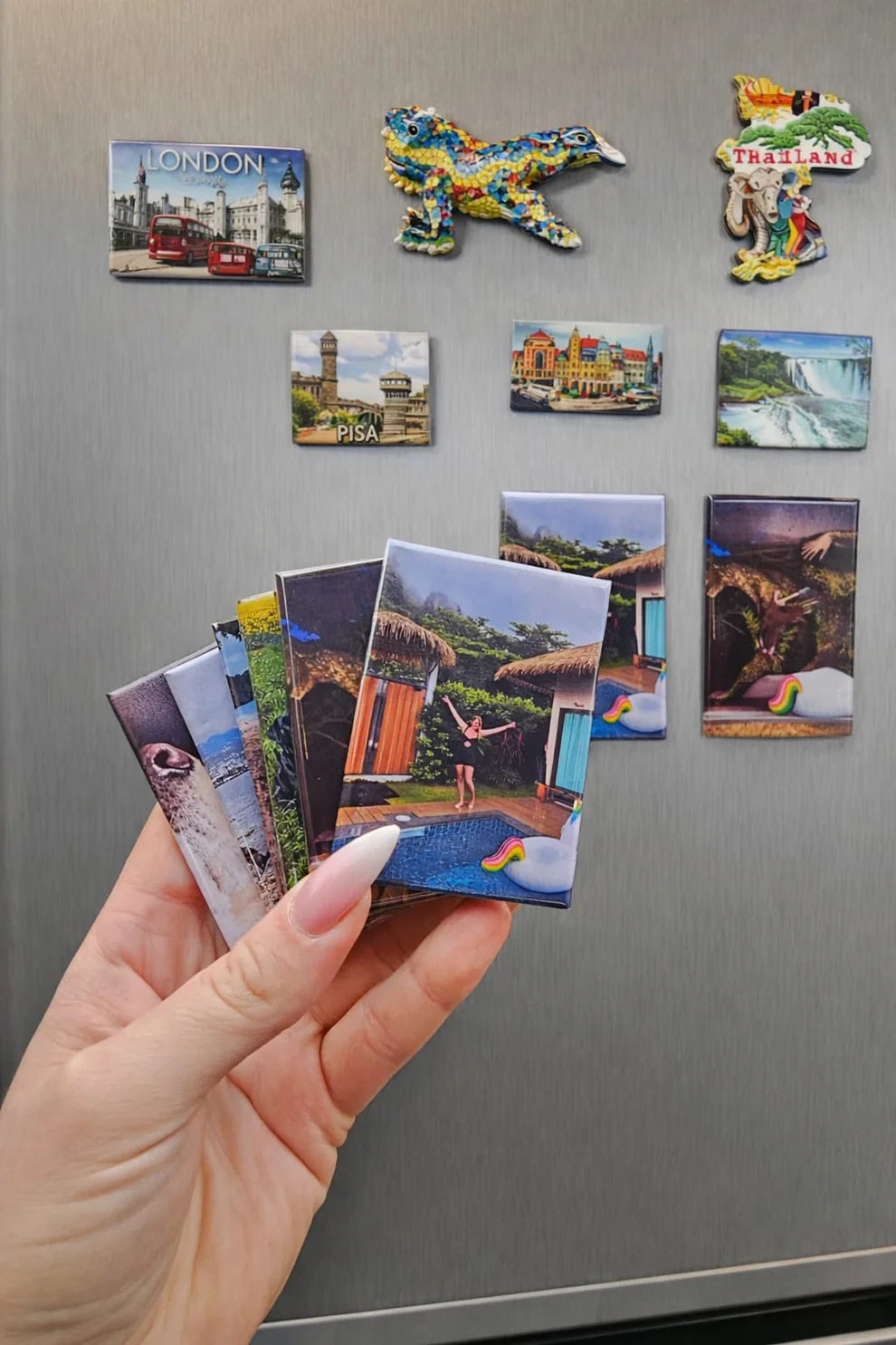 80x53mm Personalised Premium Structured Fridge Magnet UK