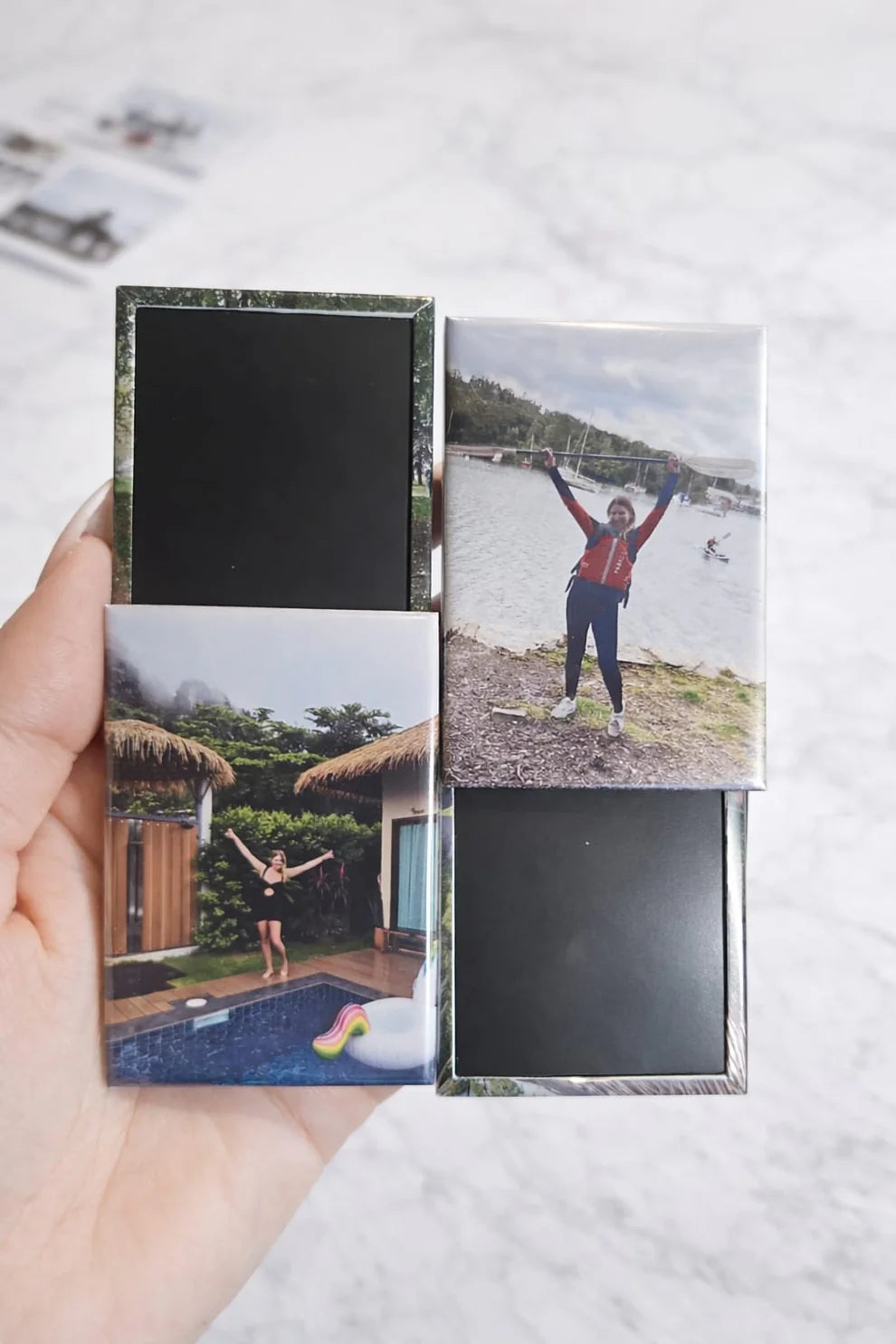 80x53mm Personalised Premium Structured Fridge Magnet UK