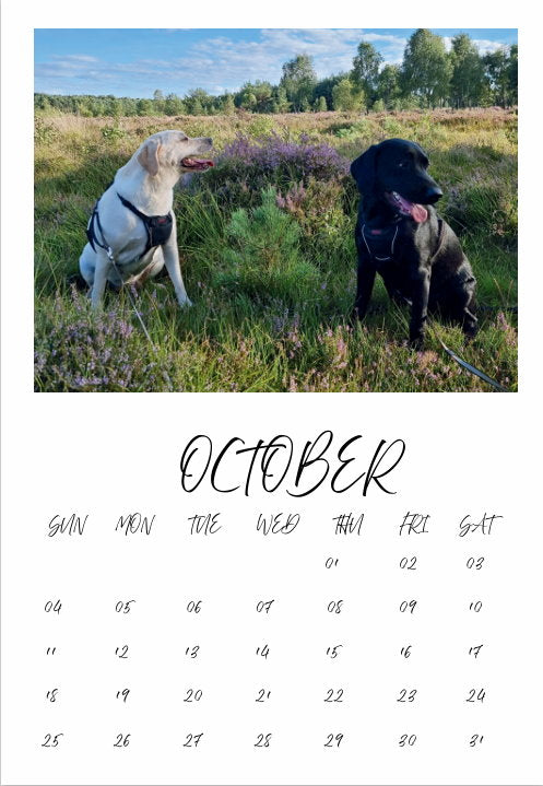 Personalised Magnetic Calendar B7 (130 x 90 mm) UK