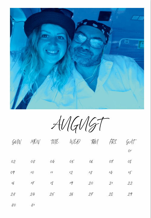 Personalised Magnetic Calendar B7 (130 x 90 mm) UK